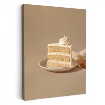 Leinwandbilder - Vanillekuchen - Torte - Cremig