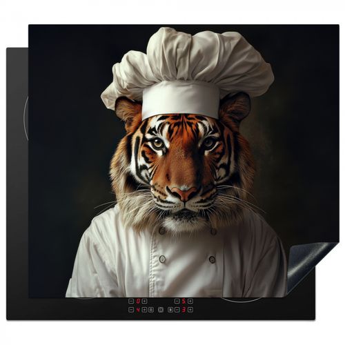 Herdabdeckplatte - Tiger - Kochbekleidung - Braun