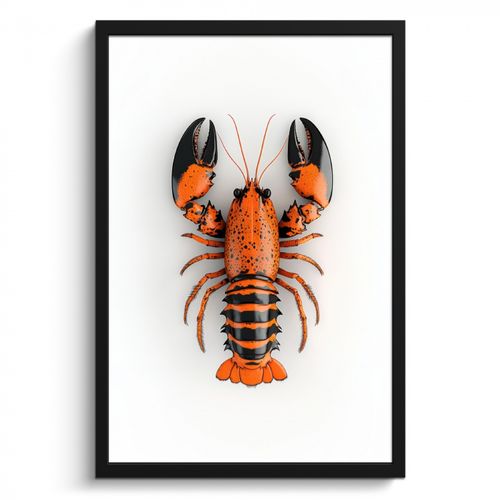 Bilder mit Rahmen - Krebs - Schwarz - Orange - Weiß - Einzigartig