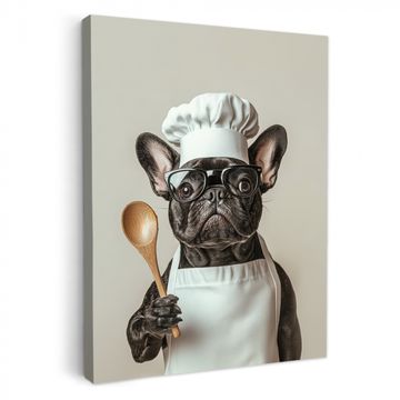 Leinwandbilder - Brillen - Hund - Koch