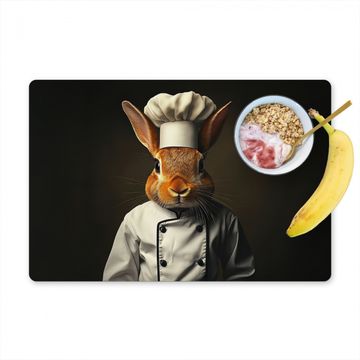 Tischset - Kaninchen - Koch - Tier - 6 Stück