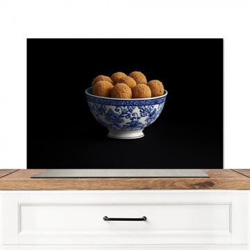 Spritzschutz Küche - Delfter Blau - Bitterballen - Holland - Schale