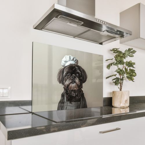 Spritzschutz Küche - Kochkleidung - Schwarz - Hund