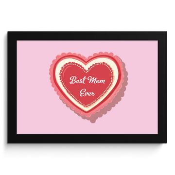 Bilder mit Rahmen - Text - Herz - Mutter - Rosa