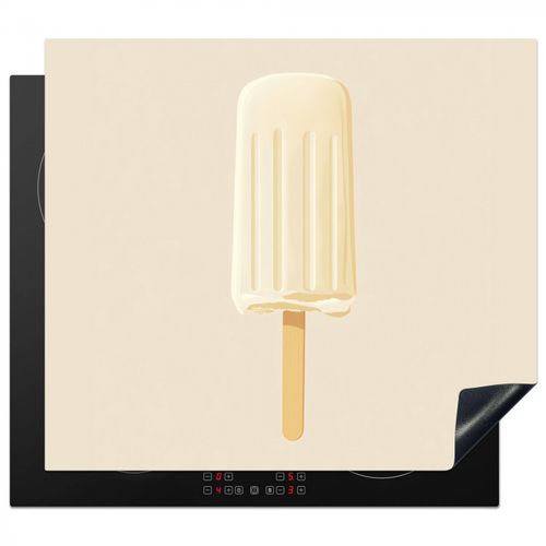 Herdabdeckplatte - Minimalist - Wassereis - Stick - Beige