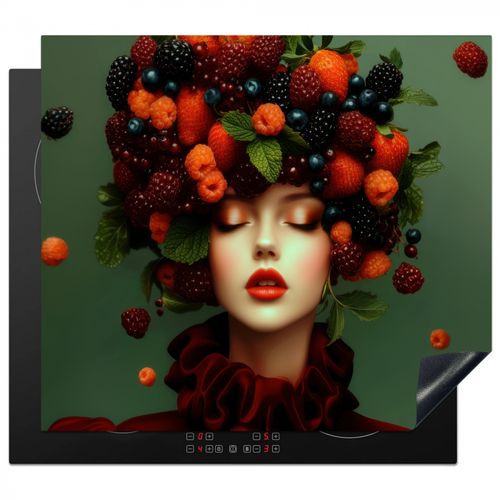 Herdabdeckplatte - Weiblich - Erdbeeren - Himbeeren - Brombeeren - Beeren