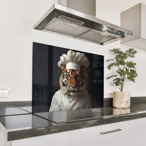 Spritzschutz Küche - Tiger - Kochbekleidung - Braun