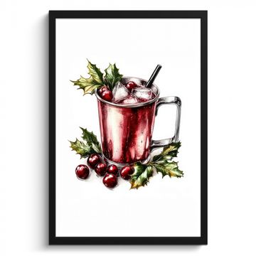 Bilder mit Rahmen - Getränk - Winter - Cocktail - Rot