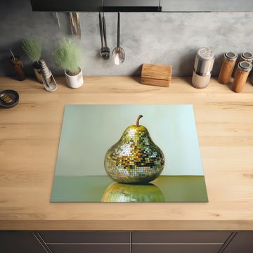 Herdabdeckplatte - Obst - Disco - Kunst - Glitzer