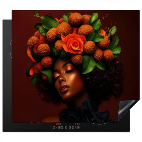 Herdabdeckplatte - Frau - Lychee - exotisch