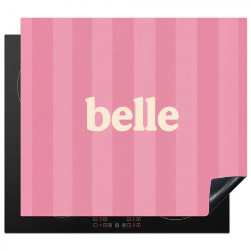 Herdabdeckplatte - Rosa - Gestreift - Belle