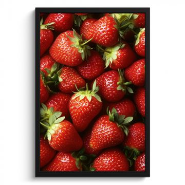 Bilder mit Rahmen - Erdbeere - Obst - Rot