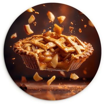 Runde Bilder - Apfel - Kuchen - Heiß - Essen