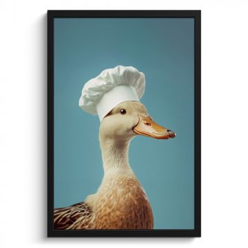 Bilder mit Rahmen - Ente - Kochmütze - Süß - Vogel