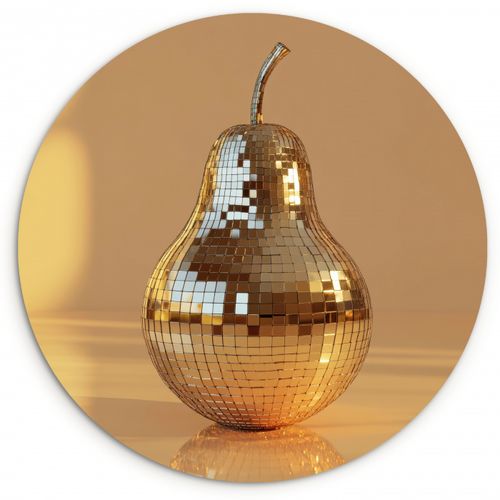 Runde Bilder - Gold - Disco - Glitzer - Birne