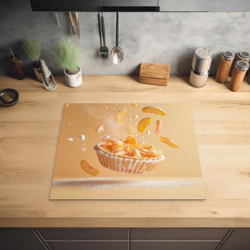 Herdabdeckplatte - Pfirsich - Essen - Torte - Orange