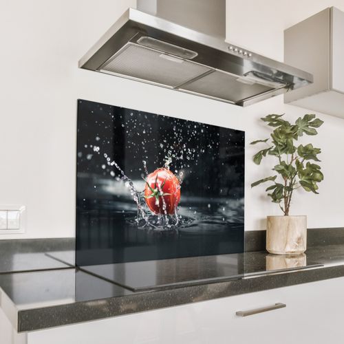Spritzschutz Küche - Tomatensinfonie in Wasser