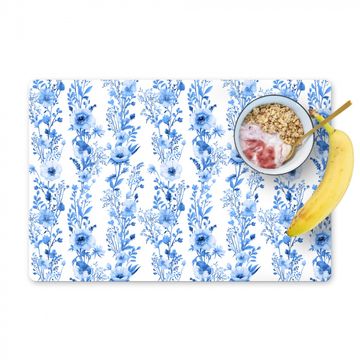 Tischset - Blaue botanische Pracht - 6 Stück