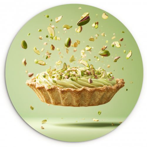 Runde Bilder - Pistazie - Torte - Nüsse - Lebensmittel