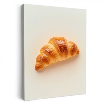 Leinwandbilder - Croissant - Brot - Beige