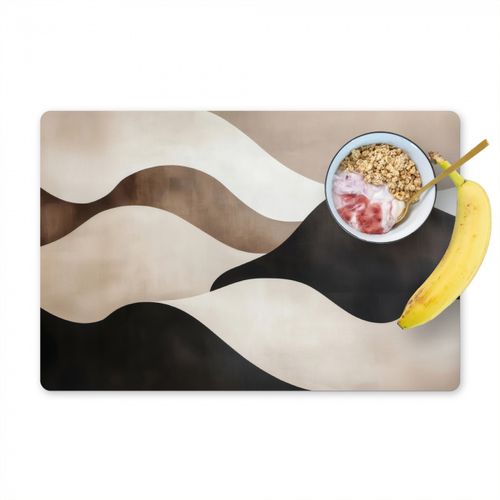 Tischset - Wellen - Abstrakt - Beige - 6 Stück