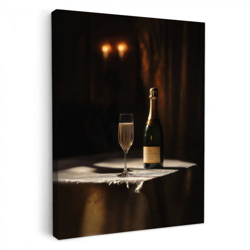 Leinwandbilder - Prosecco - Seifenblasen - Atmosphäre - Schnaps