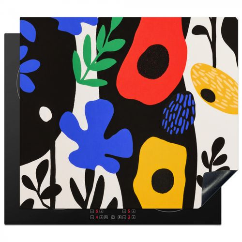 Blumen - Blätter - Abstrakt - Schwarz