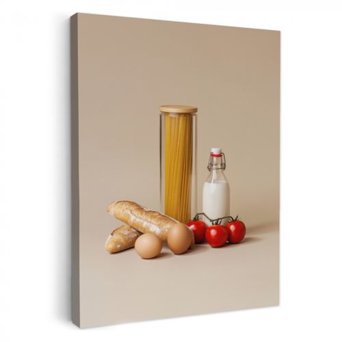 Spaghetti - Milch - Tomaten - Eier - Brot