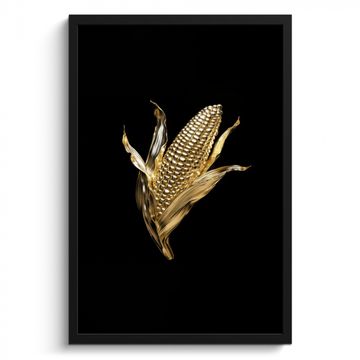 Bilder mit Rahmen - Mais - Lebensmittel - Gold - Schwarz