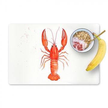 Tischset - Hummer - Aquarell - Orange - 6 Stück