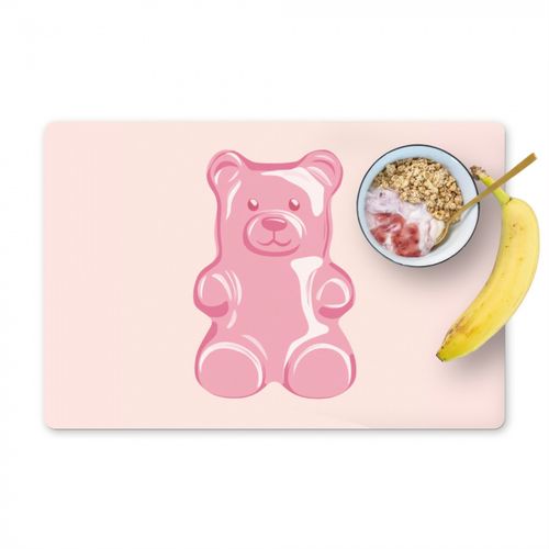Tischset - Bär - Rosa - Bonbon - 6 Stück