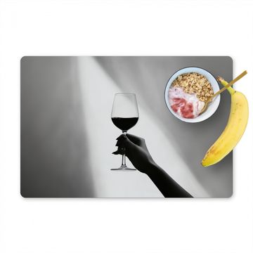 Tischset - Leicht - Wein - Rot - Glas - 6 Stück