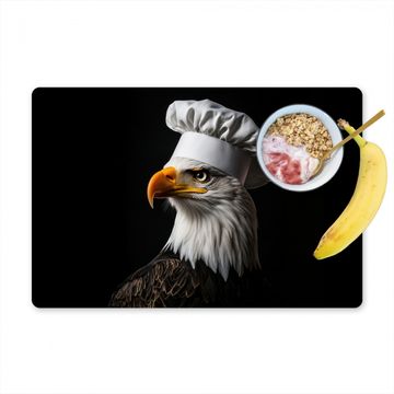 Tischset - Adler - Amerika - Kochmütze - Vogel - Cool - 6 Stück