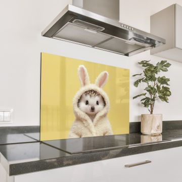 Spritzschutz Küche - Igel - Osterhase - Kostüm