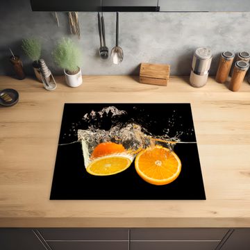 Herdabdeckplatte - Orange Splash Symphony