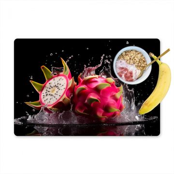 Tischset - Drachenfrucht - Schwarz - Wasser - Frucht - Frucht - 6 Stück