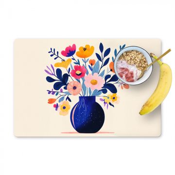Tischset - Vase - Blumen - Blumenstrauß - 6 Stück