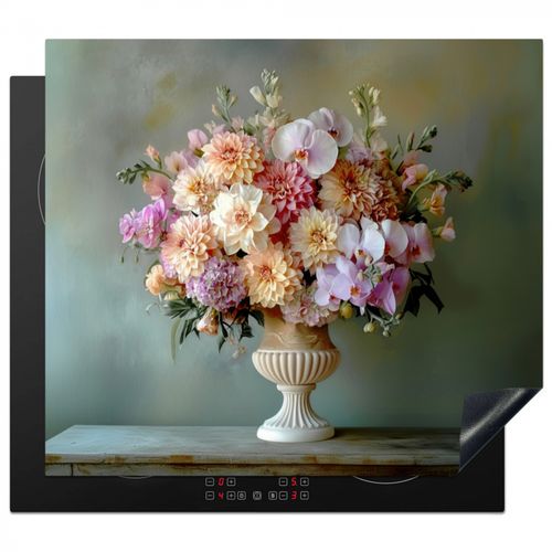 Herdabdeckplatte - Orchidee - Strauß - Vase - Blumen