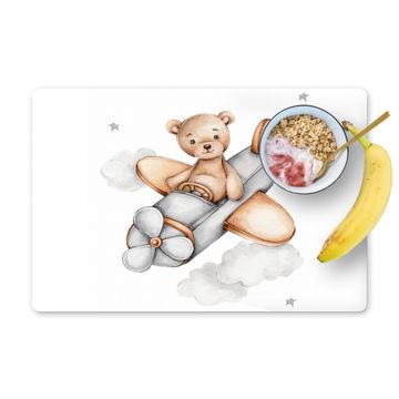 Tischset - Bär - Flugzeug - Sterne - Kinder - 6 Stück