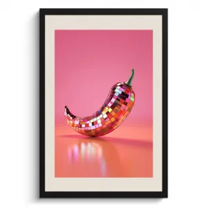Bilder mit Rahmen - Disco - Paprika - Rosa