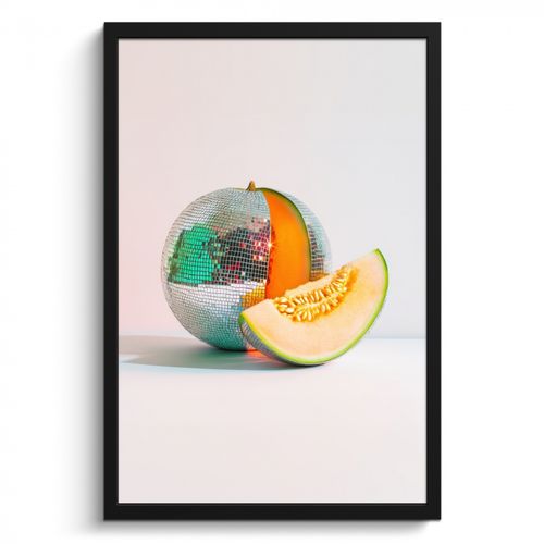 Bilder mit Rahmen - Disco - Discoball - Melone - Pastell
