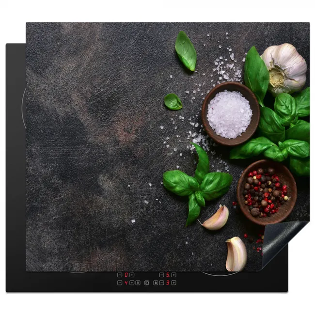 Herdabdeckplatte - Kräuter - Stilleben - Beton