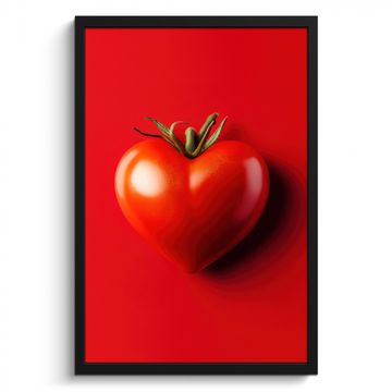 Bilder mit Rahmen - Tomate - Rot - Herz