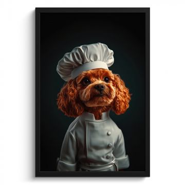 Bilder mit Rahmen - Braun - Koch - Hund