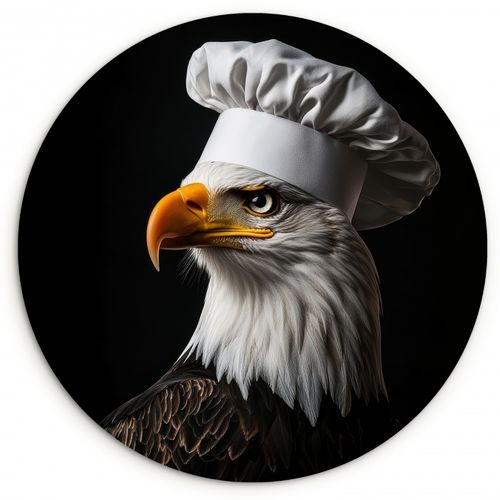 Runde Bilder - Adler - Amerika - Kochmütze - Vogel - Robust