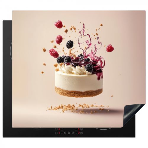 Herdabdeckplatte - Käsekuchen - Essen - Rosa - Torte