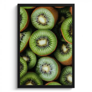 Bilder mit Rahmen - Kiwi - Obst - Grün