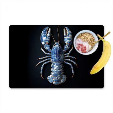 Tischset - Hummer - Delfter Blau - Schild - Zäh - 6 Stück