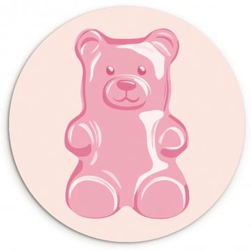 Runde Bilder - Bär - Rosa - Bonbon