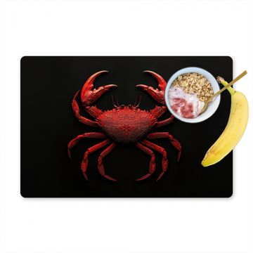 Tischset - Krabbe - Rot - Fisch - Krustentiere - 6 Stück